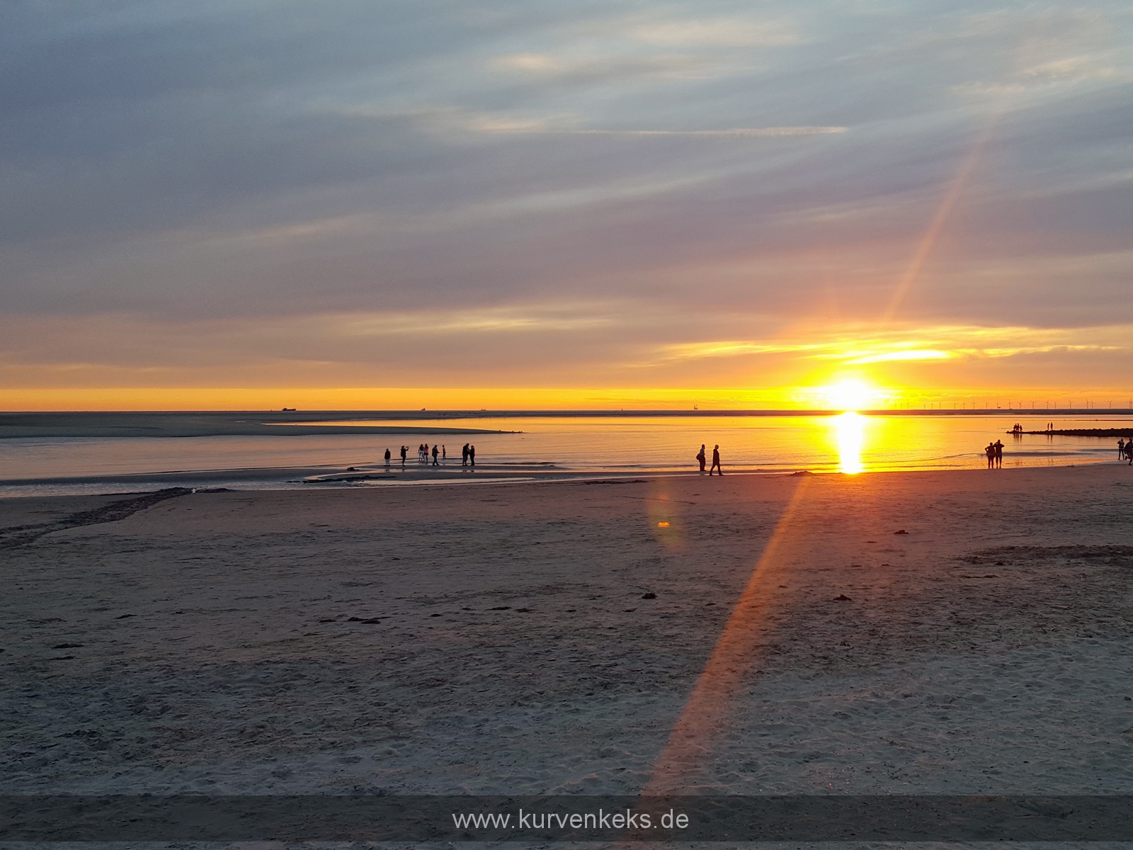 Sonnenuntergang auf Borkum